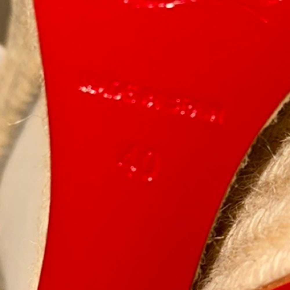 Christian Louboutin Espadrille Sandals 40. US 8.5 NWT NO ORIGINAL 📦 - Picture 11 of 11